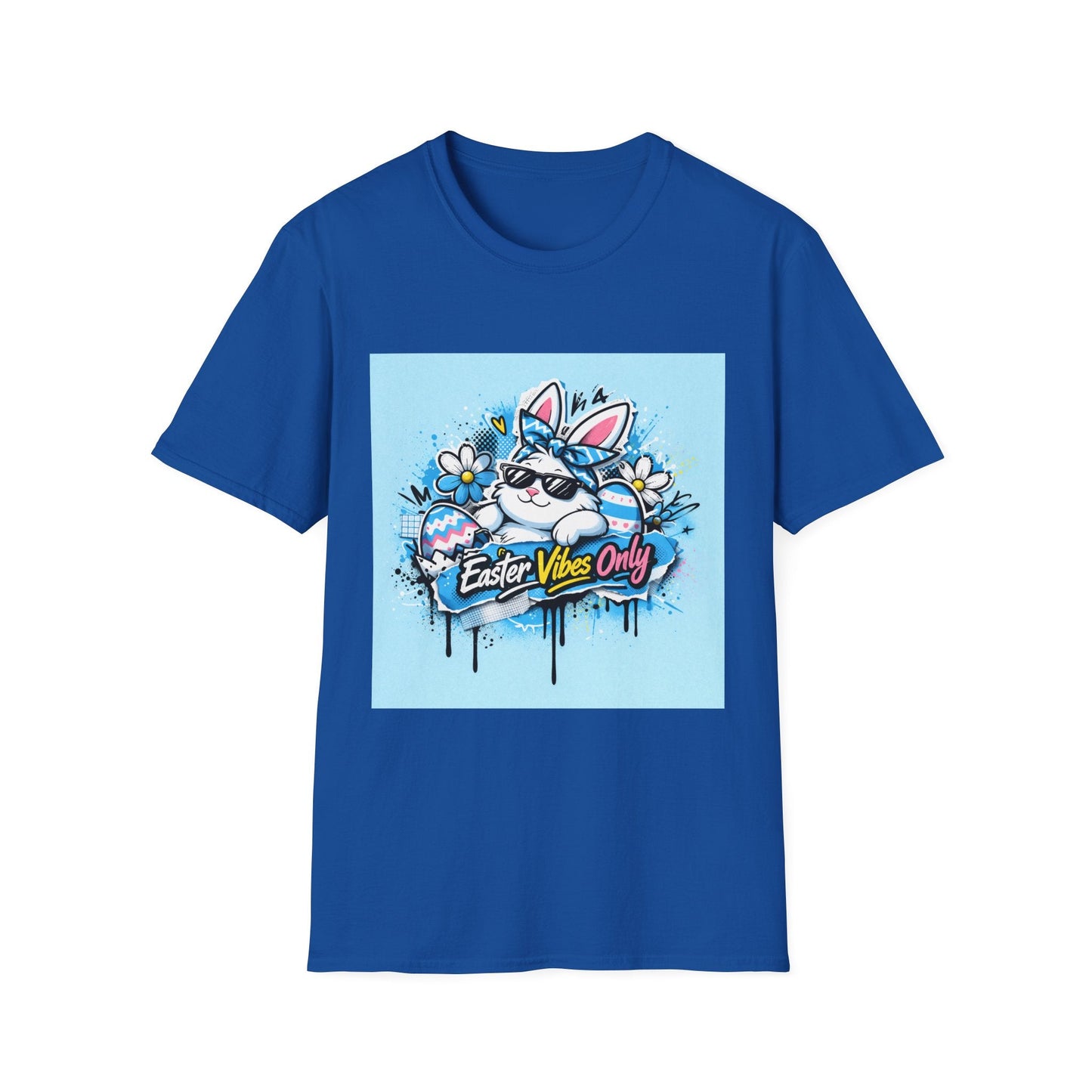 Easter Vibes Only T-Shirt — Cool Bunny Graphic Tee