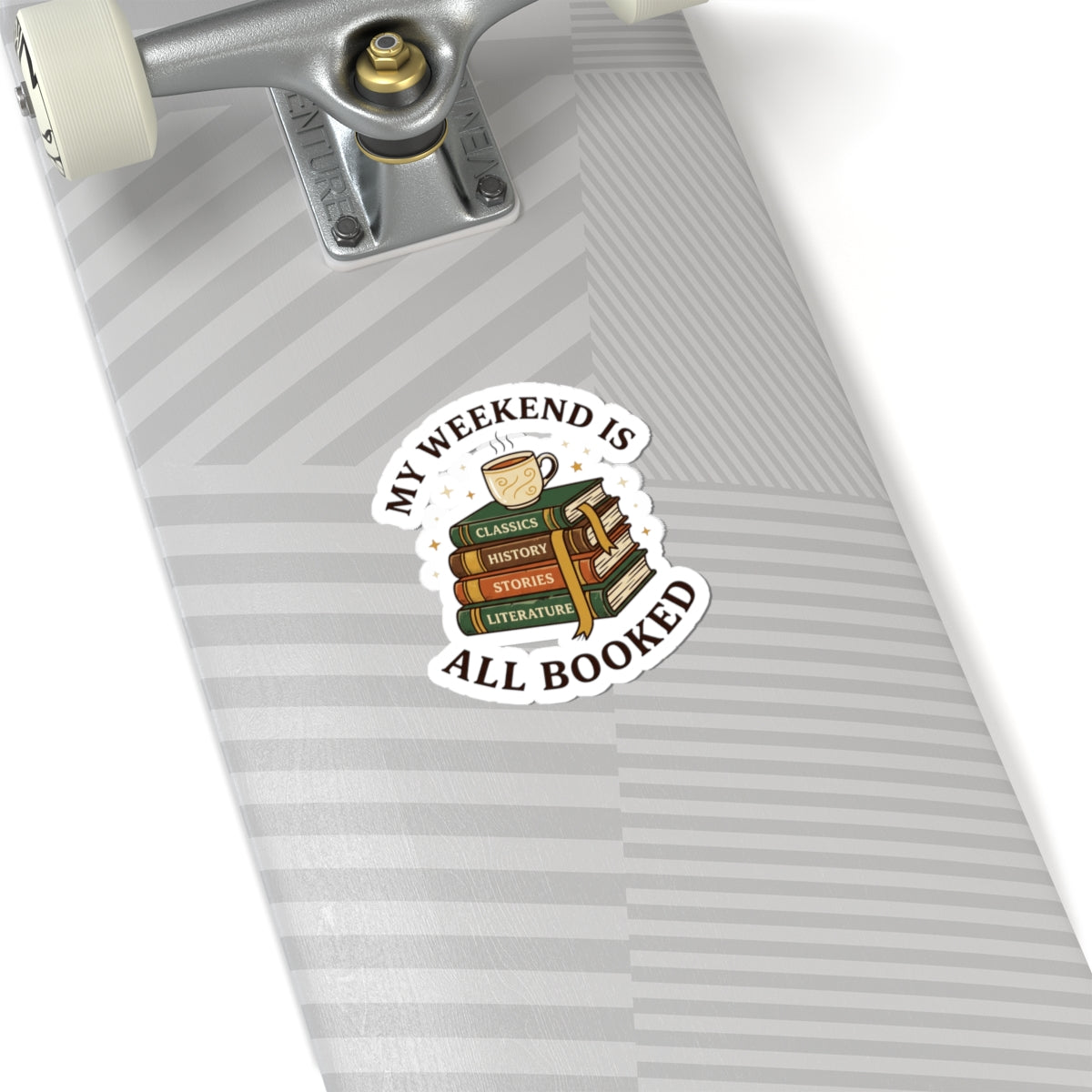 All Booked Sticker | Book Lover, Cozy Reading Aesthetic