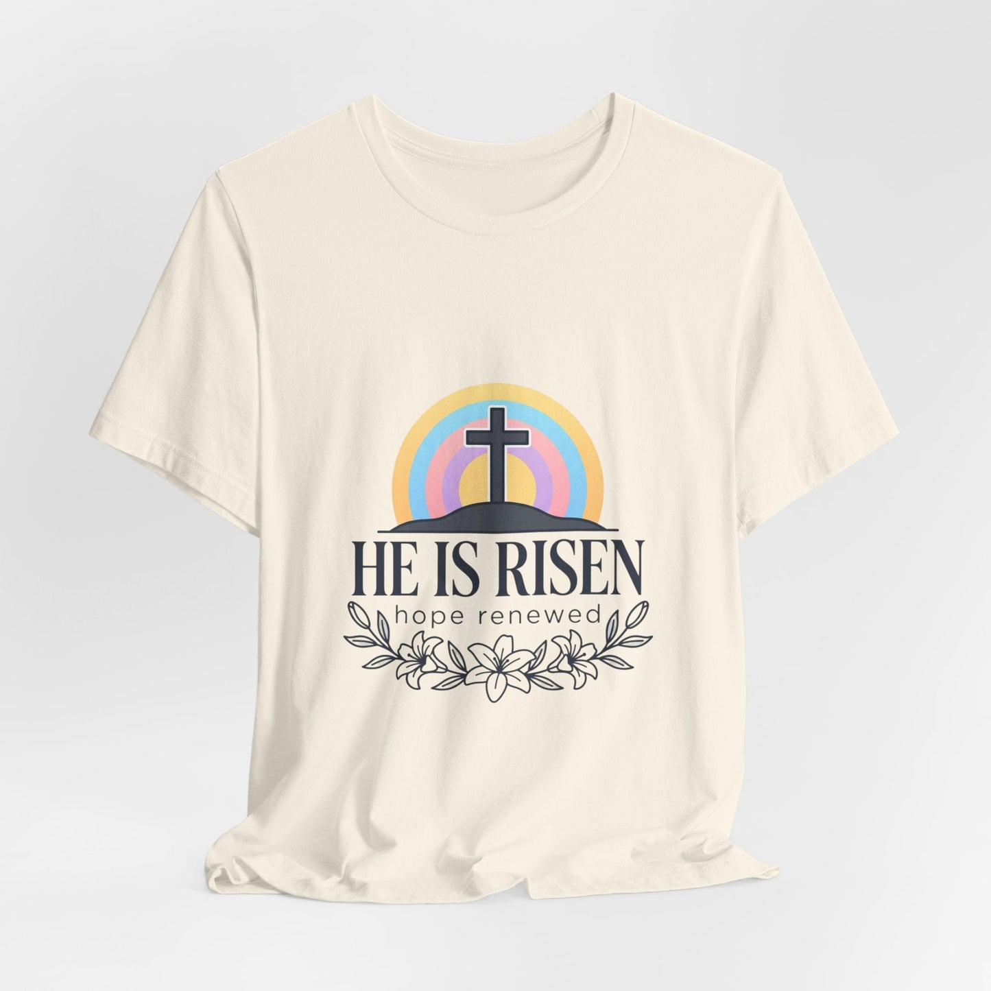 He Is Risen Tee | Easter shirt, Christian faith tee