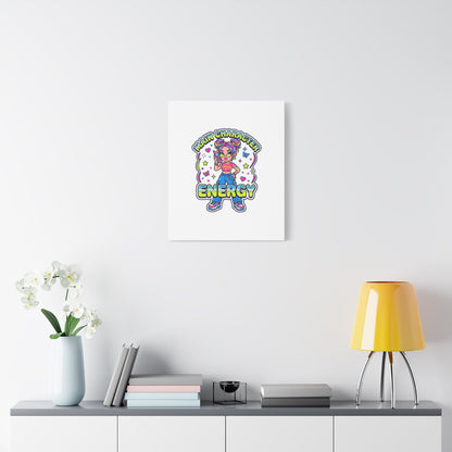Main Character Energy Canvas | Y2K Aesthetic, Retro Internet Pop Art