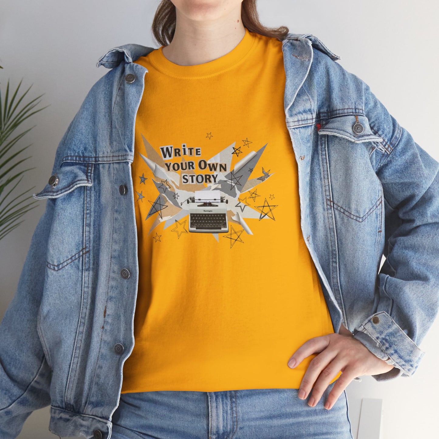 Write Your Own Story T-Shirt — Typewriter Graphic Tee Writer Gift Inspirational