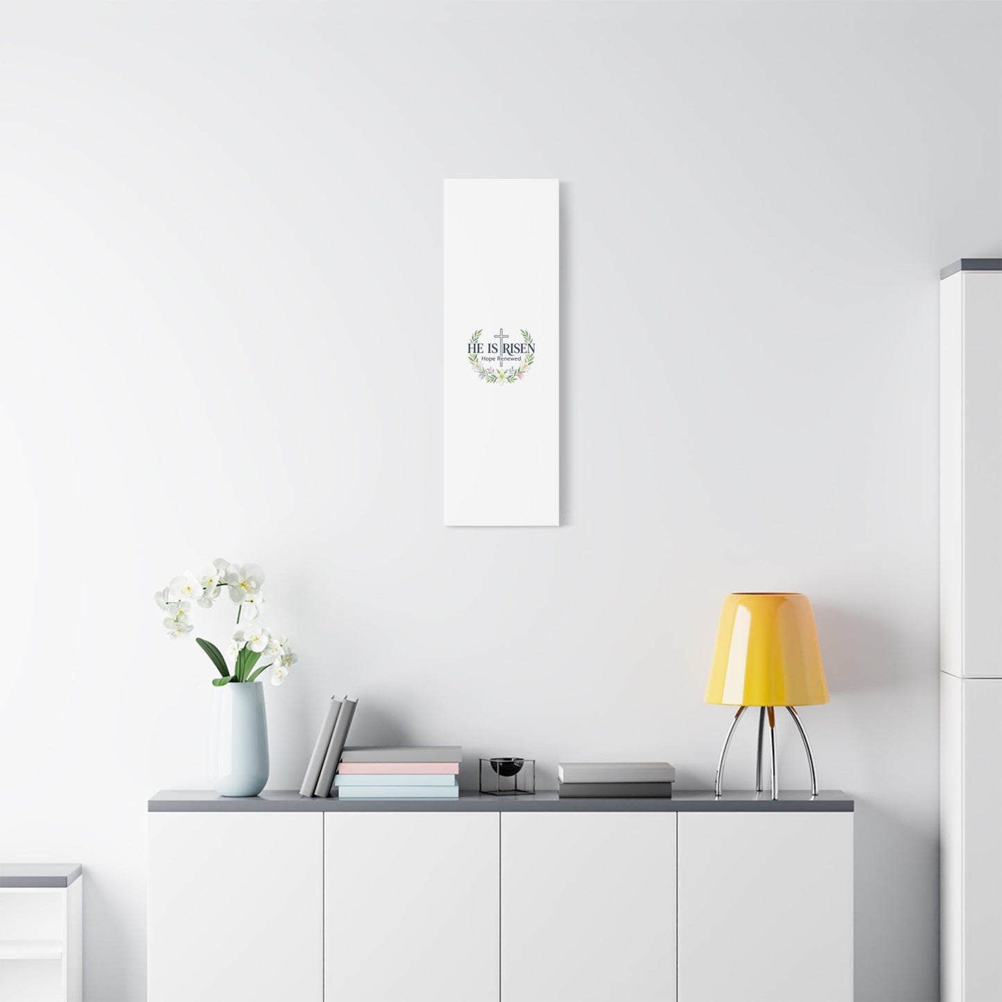 He Is Risen Canvas | Christian Easter Wall Art, Resurrection Scripture Print