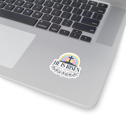 He Is Risen Kiss-Cut Stickers | Christian Easter, Resurrection Scripture