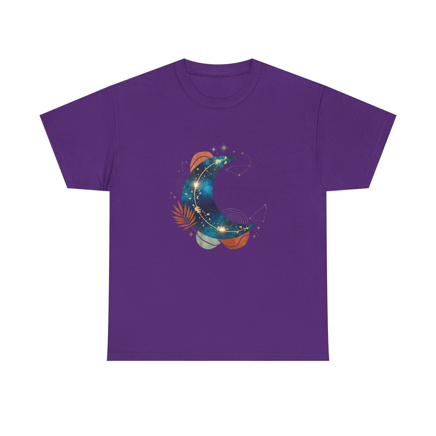 Celestial Moon Graphic Tee — Starry Crescent Night Shirt Boho Gift for Her