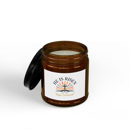He Is Risen Soy Candle — 4oz & 9oz Scented Jar (Hope Renewed)