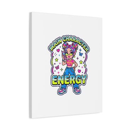 Main Character Energy Canvas | Y2K Aesthetic, Retro Internet Pop Art