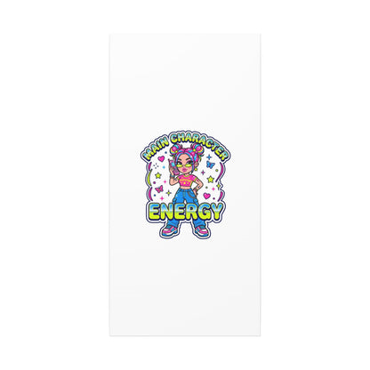 Main Character Energy Canvas | Y2K Aesthetic, Retro Internet Pop Art