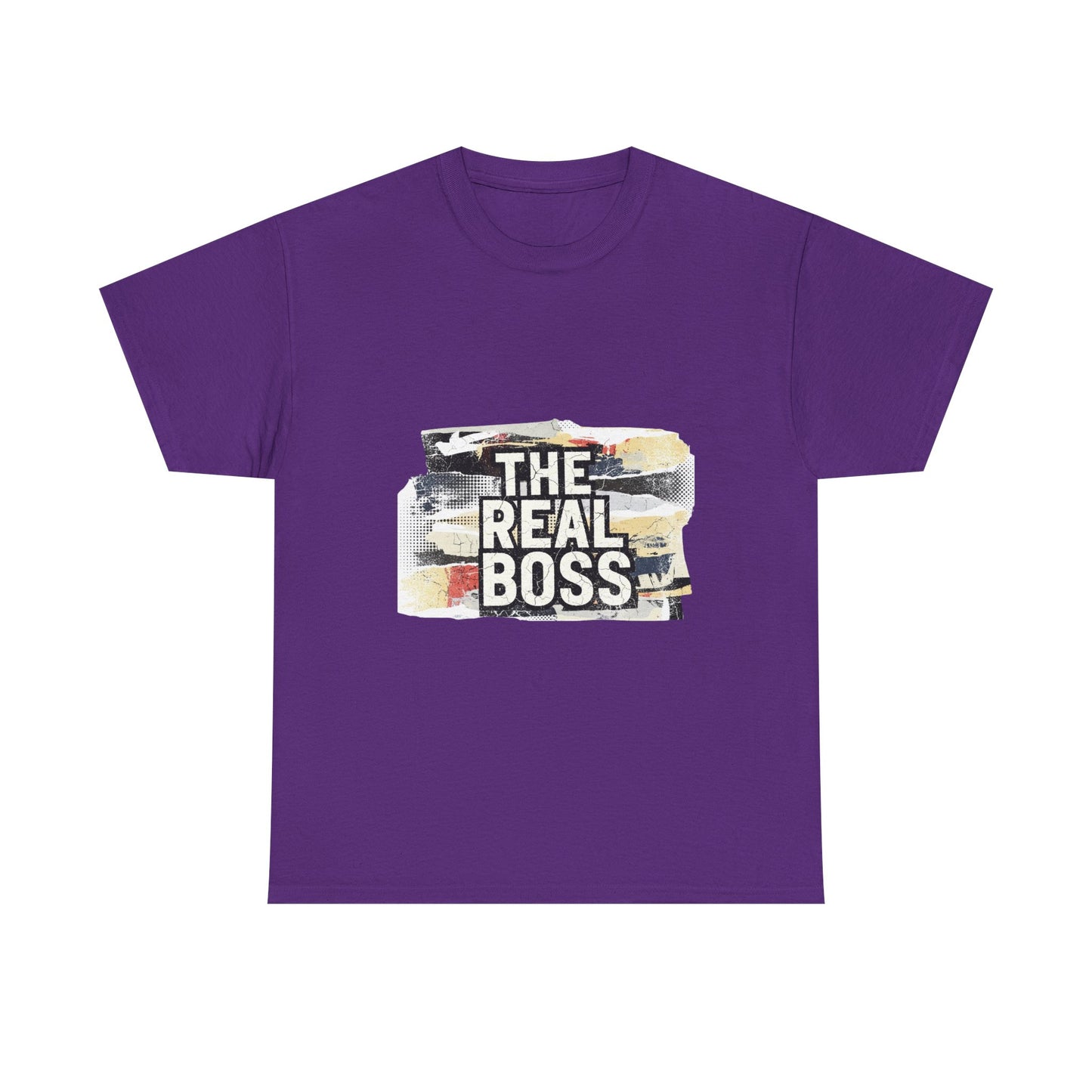 The Real Boss" Funny Graphic Tee — Bold Statement Shirt for Moms Dads