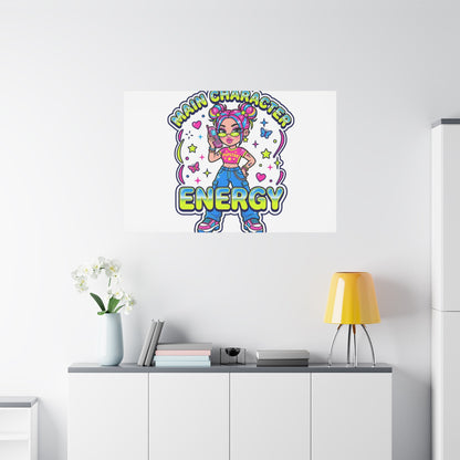 Main Character Energy Canvas | Y2K Aesthetic, Retro Internet Pop Art