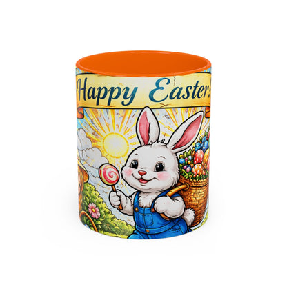 Easter Bunny Mug 11oz Happy Easter Ceramic Coffee Cup Spring Gift Kids Family