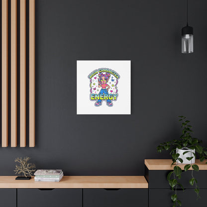 Main Character Energy Canvas | Y2K Aesthetic, Retro Internet Pop Art