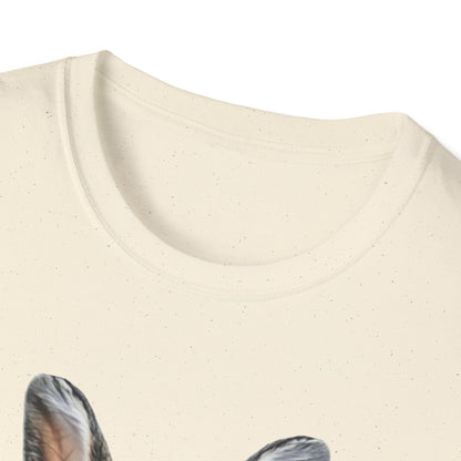 Bunny in Glasses T-Shirt — Cute Rabbit with Blue Bow Tee