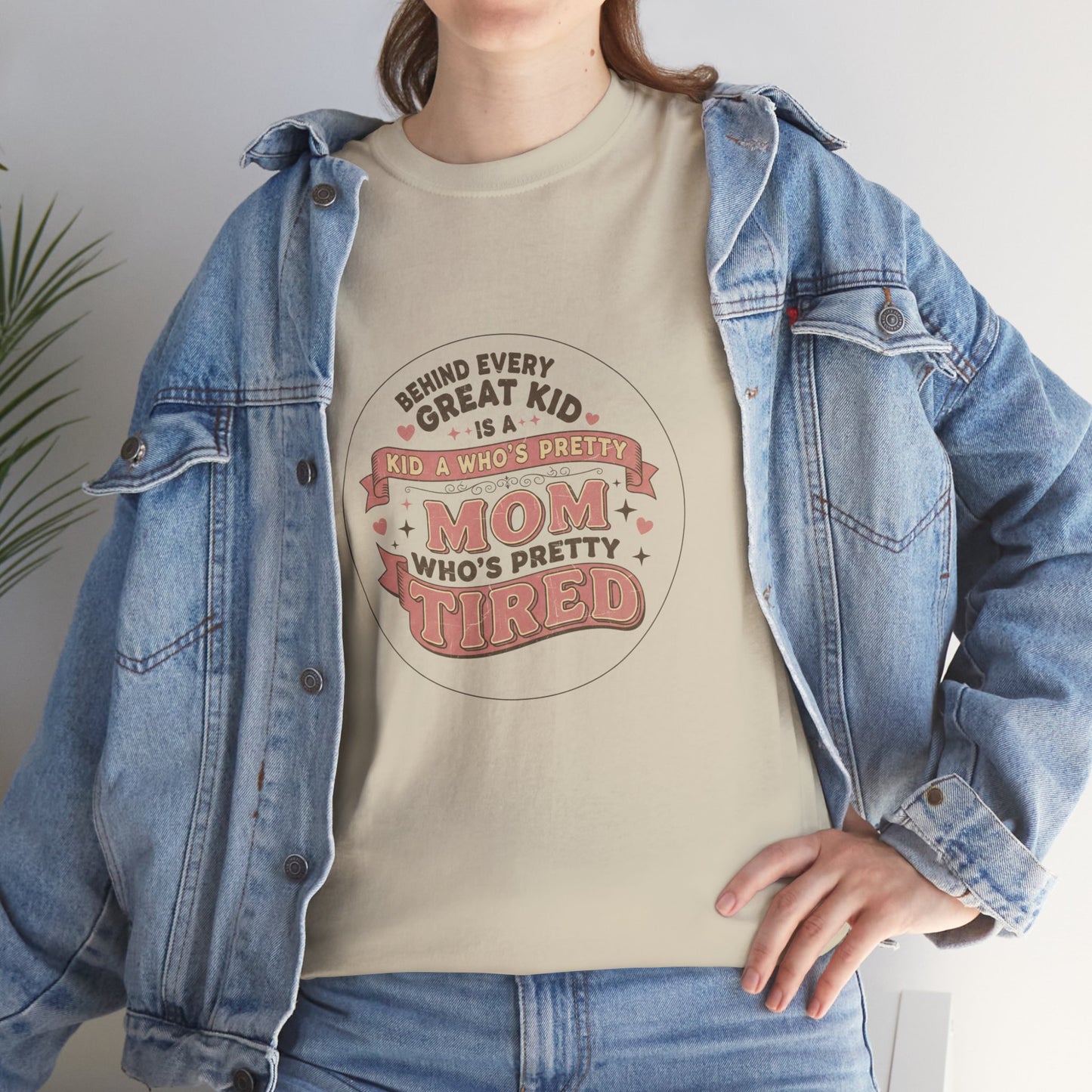 Pretty Tired Mom T-Shirt Funny Vintage Tee Gift for Mom Women Funny Mom Shirt