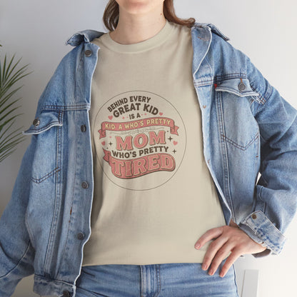 Pretty Tired Mom T-Shirt Funny Vintage Tee Gift for Mom Women Funny Mom Shirt