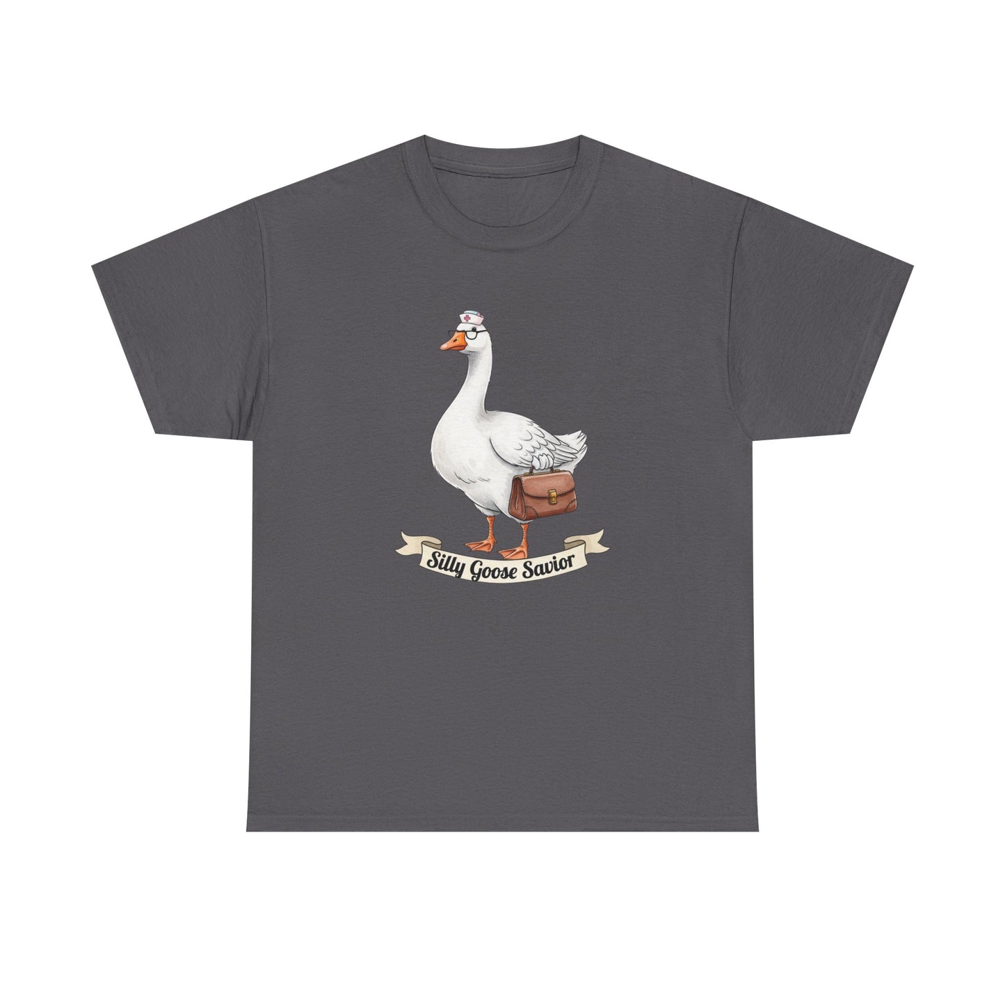 Goose Savior T-Shirt — Vintage Illustrated Goose Tee Whimsical Animal Gift