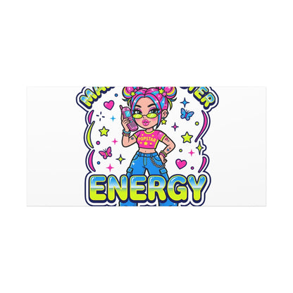 Main Character Energy Canvas | Y2K Aesthetic, Retro Internet Pop Art