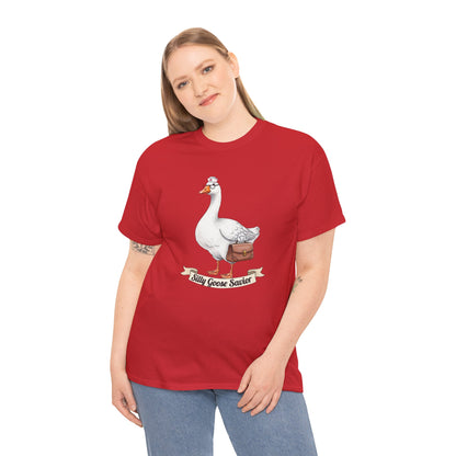 Goose Savior T-Shirt — Vintage Illustrated Goose Tee Whimsical Animal Gift