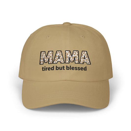 Mama Floral Embroidered Dad Cap — Casual Cotton Baseball Hat for Moms