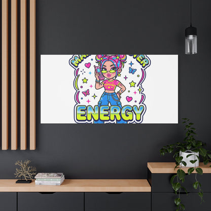 Main Character Energy Canvas | Y2K Aesthetic, Retro Internet Pop Art