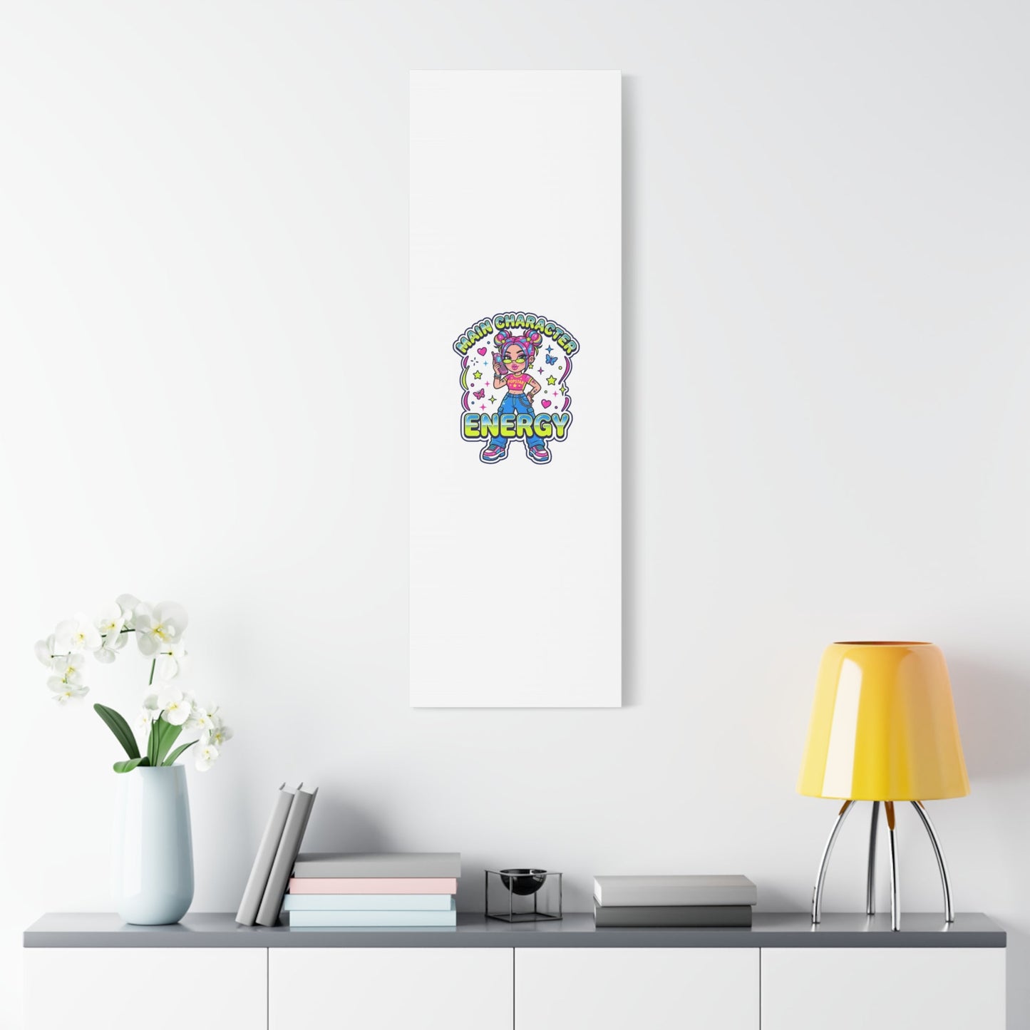Main Character Energy Canvas | Y2K Aesthetic, Retro Internet Pop Art