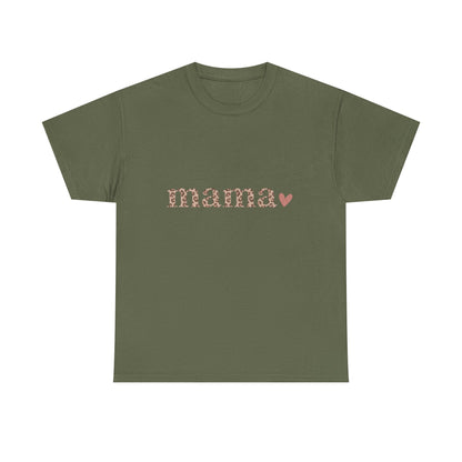 Mama Sparkle Tee — Floral Glitter 'mama' T-Shirt for Moms, Mother's Day Gift