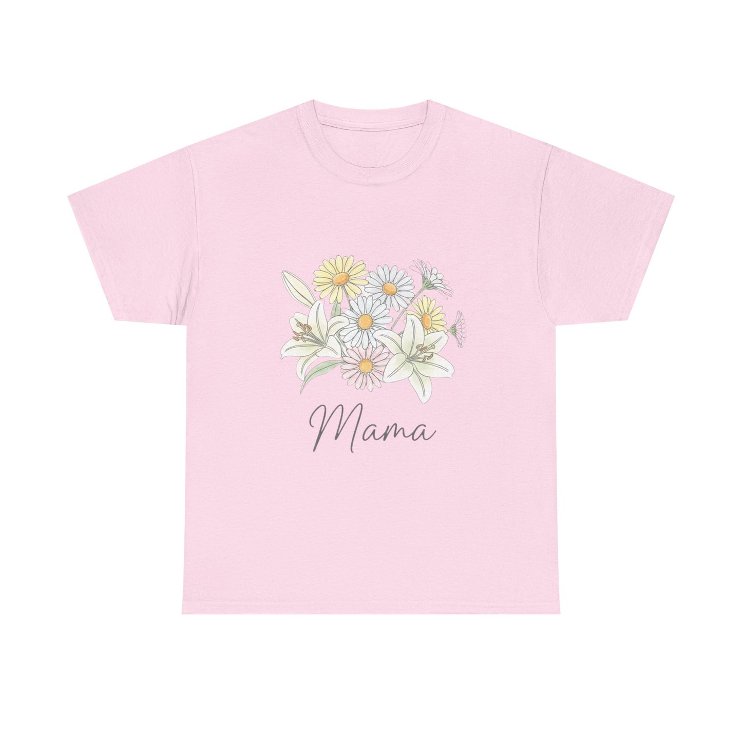 Mama Floral Tee — Pastel Daisy Bouquet Mother's Day Shirt