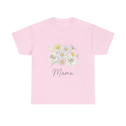 Mama Floral Tee — Pastel Daisy Bouquet Mother's Day Shirt