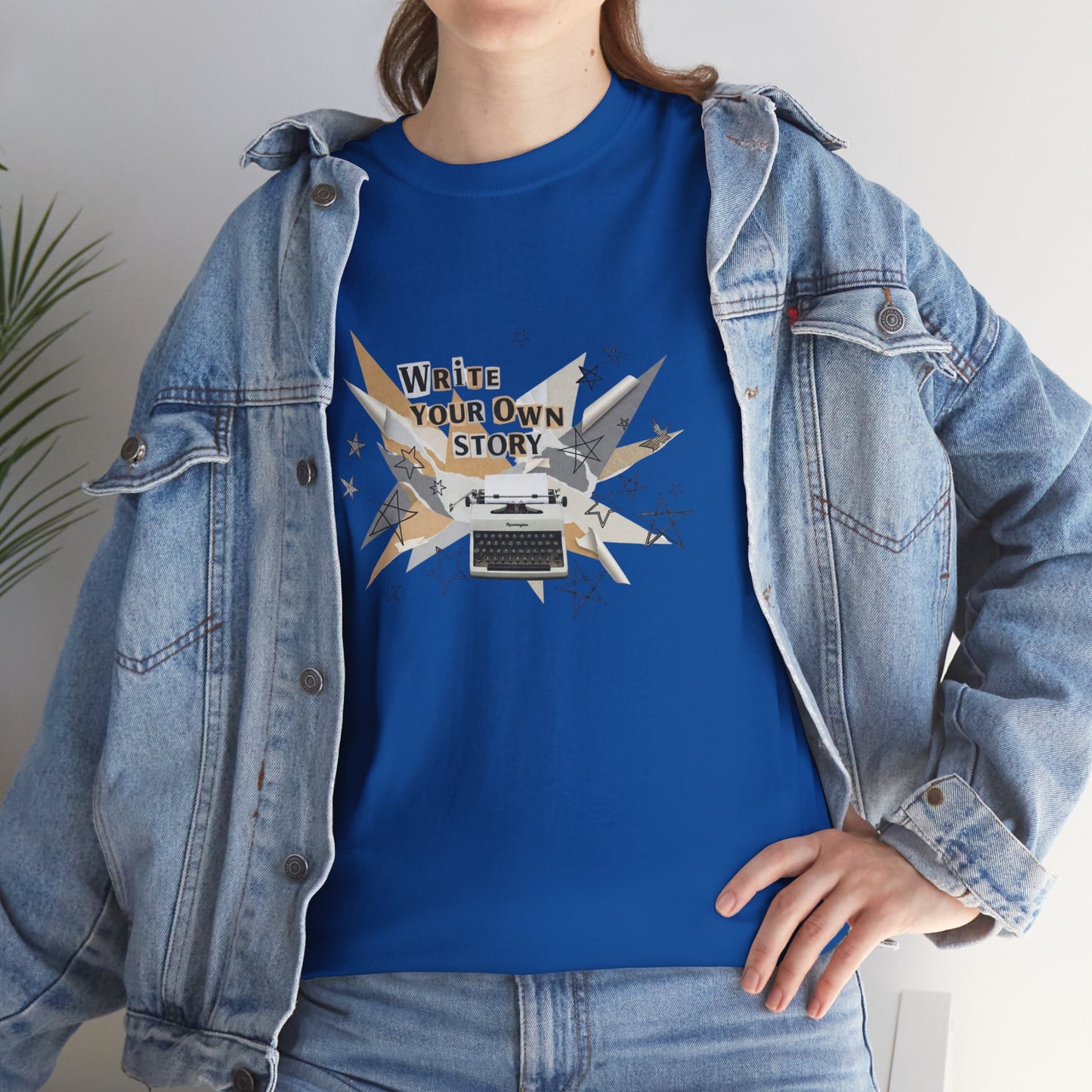 Write Your Own Story T-Shirt — Typewriter Graphic Tee Writer Gift Inspirational