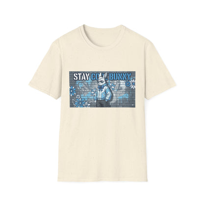 Stay Cool Bunny T-Shirt — Retro Street Art Rabbit Graphic Tee