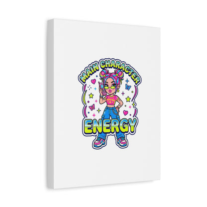 Main Character Energy Canvas | Y2K Aesthetic, Retro Internet Pop Art