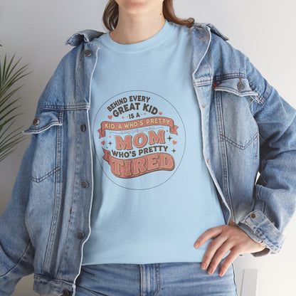 Pretty Tired Mom T-Shirt Funny Vintage Tee Gift for Mom Women Funny Mom Shirt