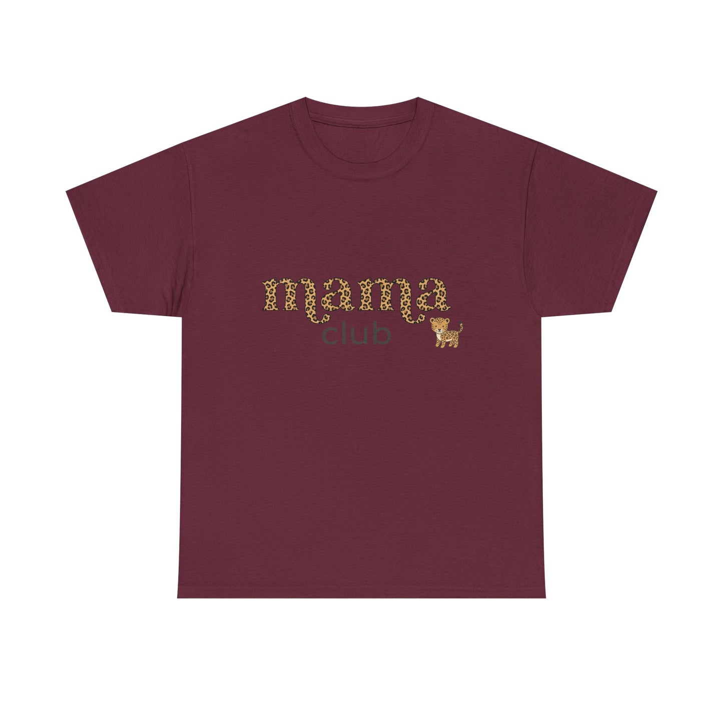 Mama Club Tee — Leopard Print 'Mama Club' Graphic T-Shirt