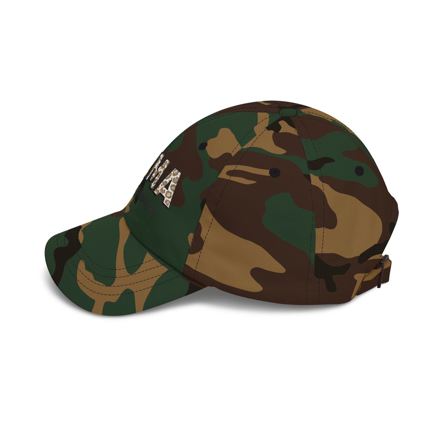 Mama Floral Embroidered Dad Cap — Casual Cotton Baseball Hat for Moms