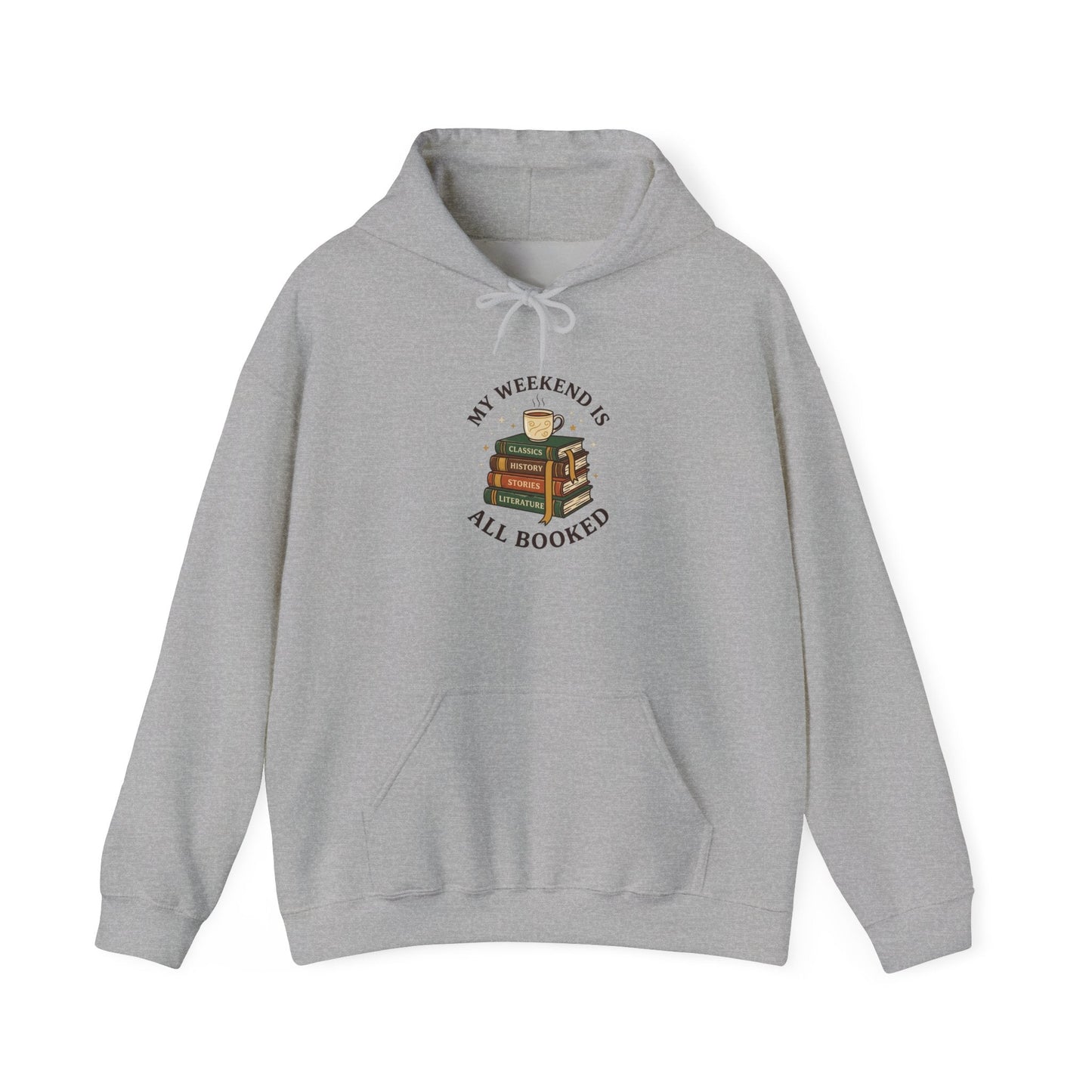 My Weekend Is All Booked Hoodie | Book Lover, Reading Shirt, Dark Academia