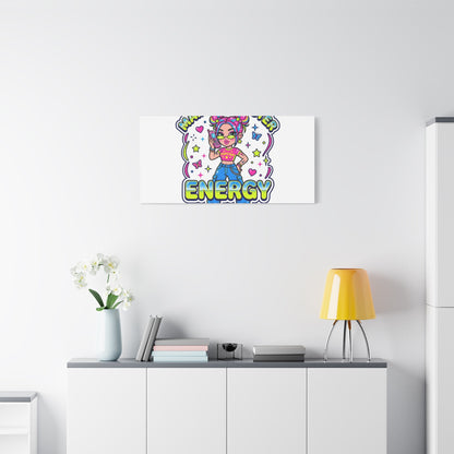 Main Character Energy Canvas | Y2K Aesthetic, Retro Internet Pop Art