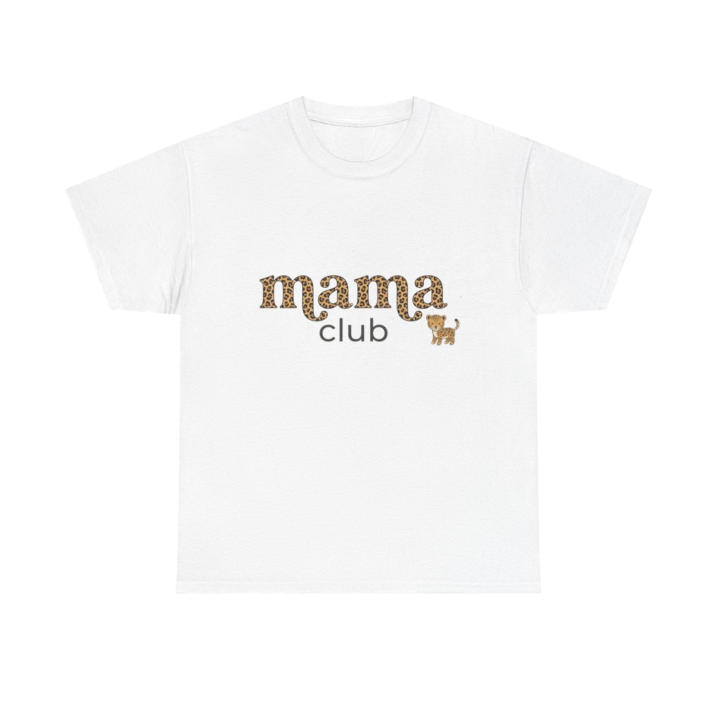 Mama Club Tee — Leopard Print 'Mama Club' Graphic T-Shirt