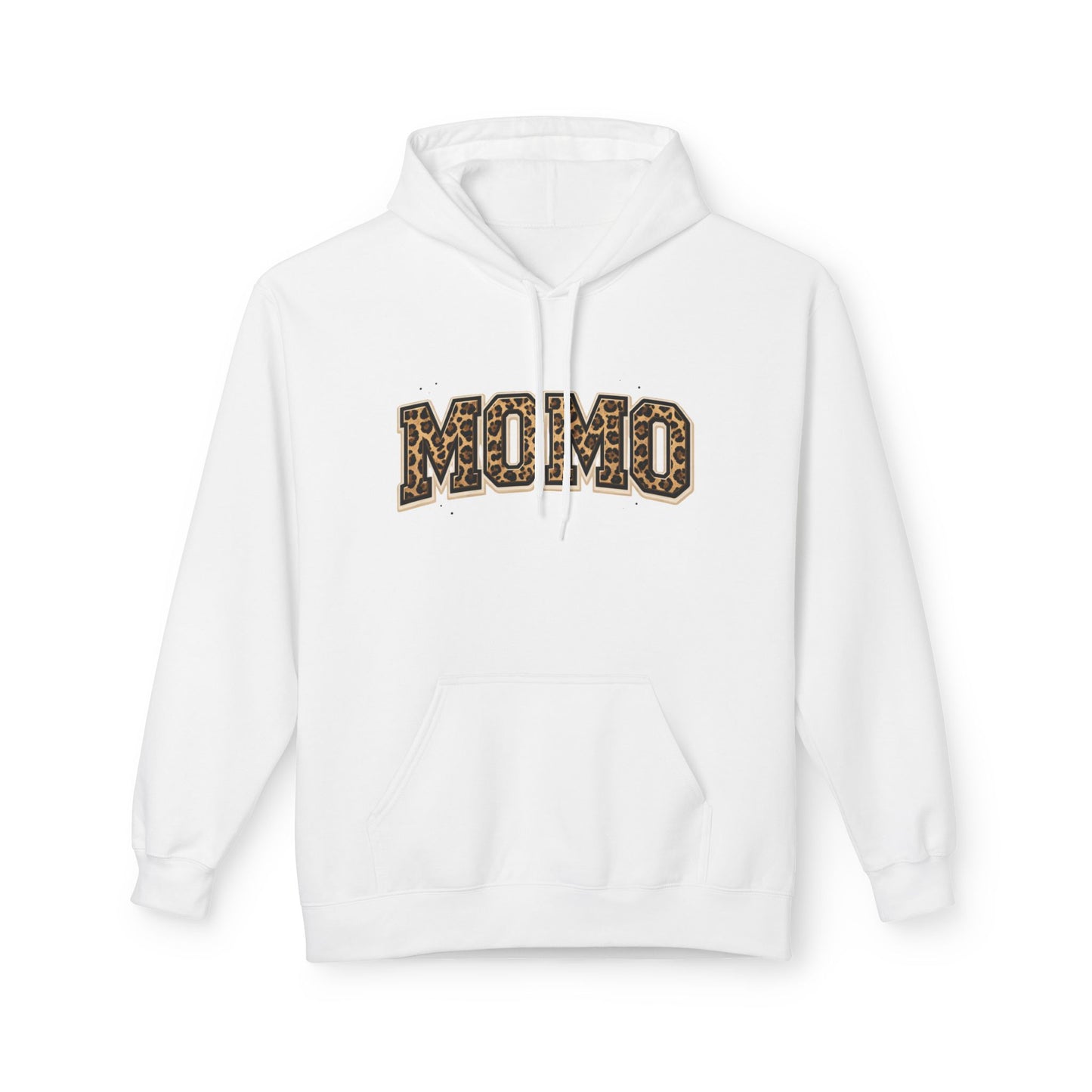 MOMO Leopard Print Hoodie | Mom Mom Lettering, Animal Print