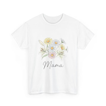 Mama Floral Tee — Pastel Daisy Bouquet Mother's Day Shirt