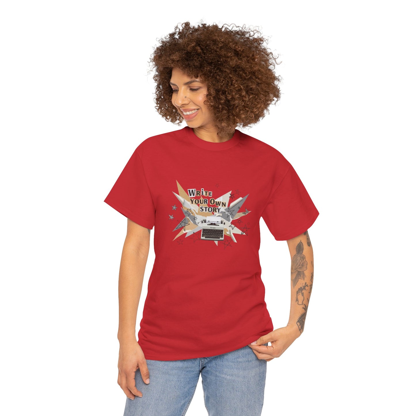 Write Your Own Story T-Shirt — Typewriter Graphic Tee Writer Gift Inspirational