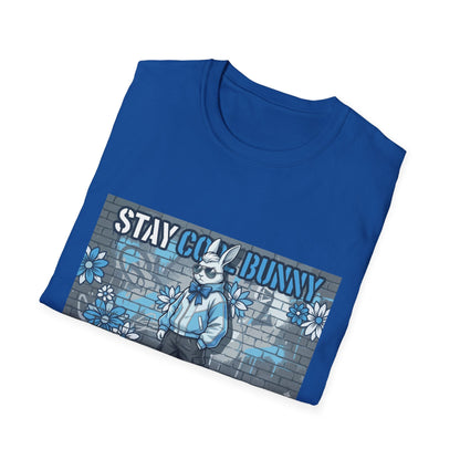 Stay Cool Bunny T-Shirt — Retro Street Art Rabbit Graphic Tee