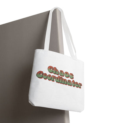 Chaos Coordinator Tote Bag Funny Gift for Mom Teacher Office Women Reusable