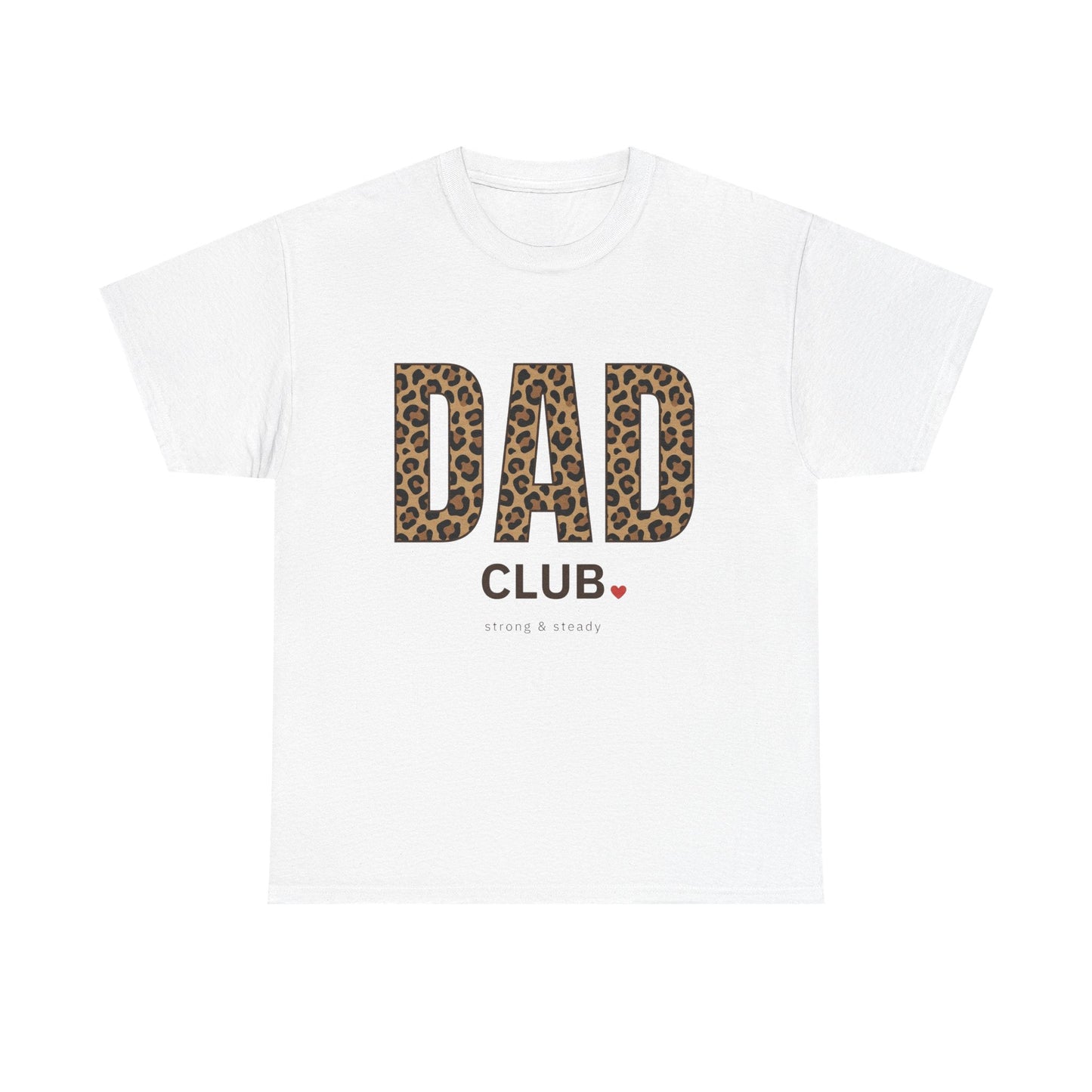 Dad Club Leopard Print T-Shirt — Father's Day Casual Tee