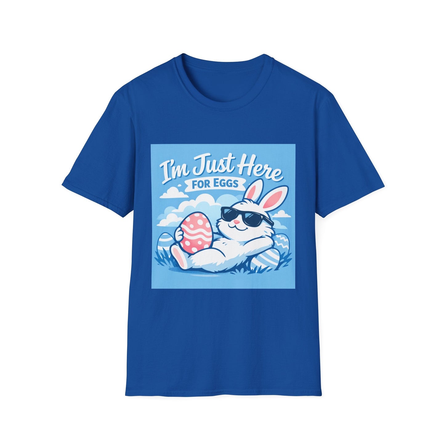 Easter Bunny T‑Shirt — "I'm Just Here for Eggs" Cute Holiday Graphic Tee