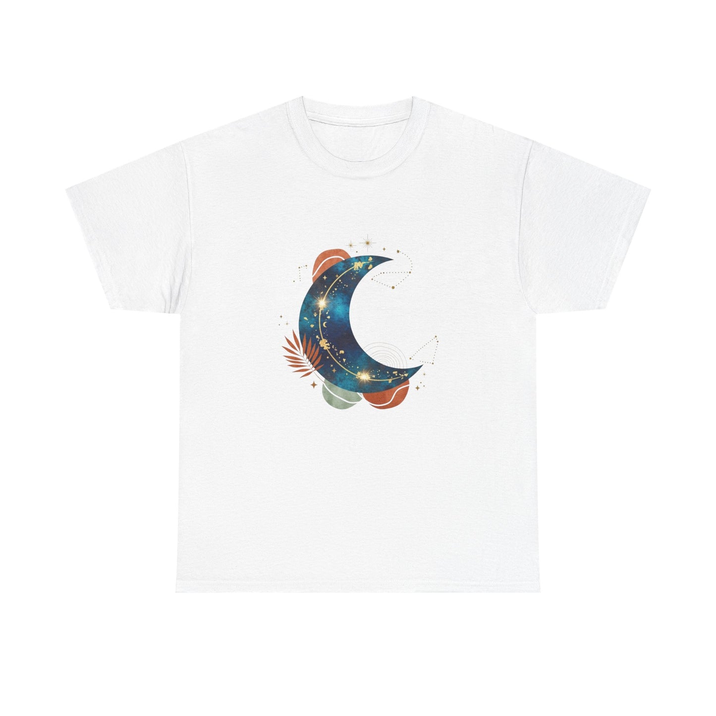 Celestial Moon Graphic Tee — Starry Crescent Night Shirt Boho Gift for Her
