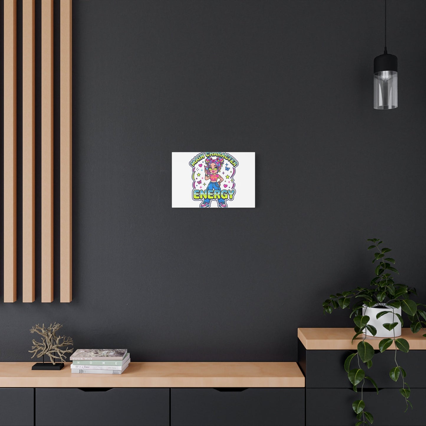 Main Character Energy Canvas | Y2K Aesthetic, Retro Internet Pop Art