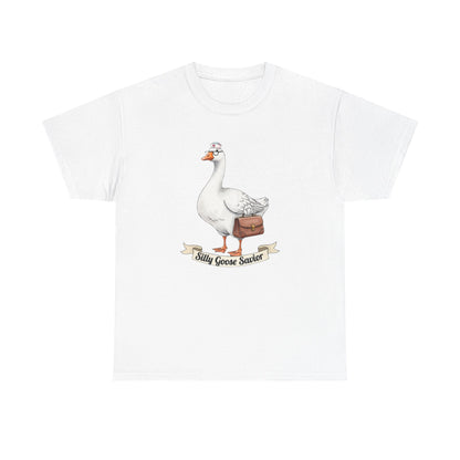 Goose Savior T-Shirt — Vintage Illustrated Goose Tee Whimsical Animal Gift