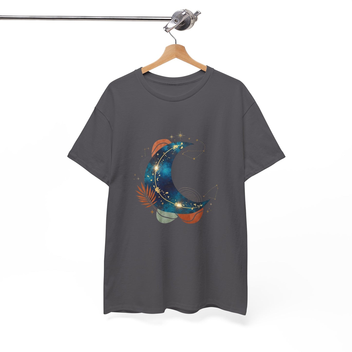 Celestial Moon Graphic Tee — Starry Crescent Night Shirt Boho Gift for Her