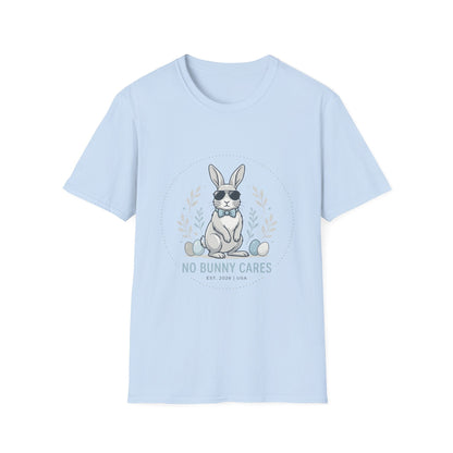 No Bunny Cares T-Shirt — Cool Bunny Graphic Tee (Easter & Casual Wear)