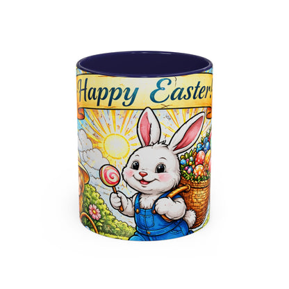 Easter Bunny Mug 11oz Happy Easter Ceramic Coffee Cup Spring Gift Kids Family