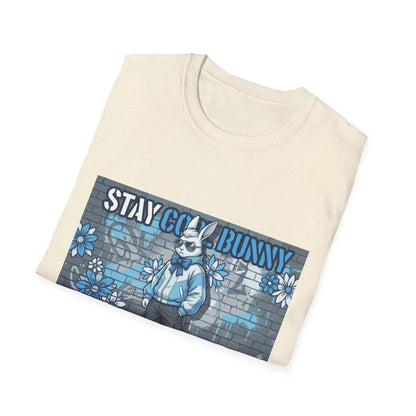 Stay Cool Bunny T-Shirt — Retro Street Art Rabbit Graphic Tee